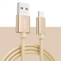 Cable de Carga Rápida Trenzado USB-C a C 5v2a para iPhone y Teléfonos Móviles Samsung USB Tipo-C, Gran Venta 2025