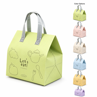 Sacs isothermes pliables de qualité supérieure, durables et imperméables, en non-tissé, avec poignées robustes, motif lettres, pour livraison à emporter BAGTOGO