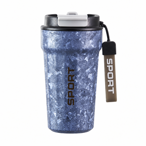 Large Capacity Portable Pure Titanium Coffee <b>Cup</b> 380ml Water Tumbler with <b>Straw</b> - Product Image 2