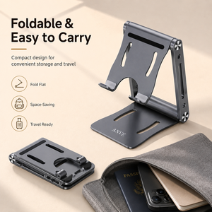 Soporte Plegable Metálico <span class=keywords><strong>de</strong></span> Bolsillo para Teléfono, Portátil, con Base Antideslizante, Compatible con Teléfonos y Tabletas, Estándar <span class=keywords><strong>de</strong></span> Seguridad, Ideal para Viajes y Campamentos - Product Image 3