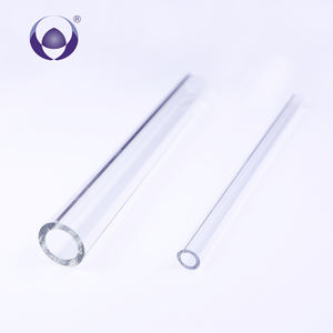 Tubo de vidro transparente borosilicate, vendas diretas de fábrica, feito sob encomenda, grosso, resistente ao calor, tubulação de vidro - Product Image 1