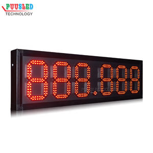 La stazione di servizio impermeabile all'aperto ha condotto il segno di prezzo del segno di prezzo della stazione di servizio principale numero digitale di 7 segmenti - Product Image 1