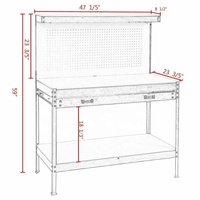 Atelier, Table bleu de Garage, outil en acier, banc de rangement, banc de travail robuste, tiroir, étagère en bois, nouveaux outils