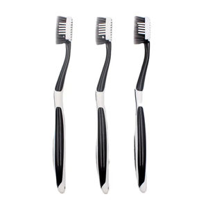 Cerdas de carbón Masajeador de goma Punta Raspador de lengua Cepillo de dientes de nailon para adultos - Product Image 4