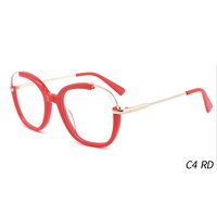Vente en gros des dernières montures optiques légères et confortables pour femmes, fabricants de lunettes, montures optiques anti-lumière bleue pour tous les jours