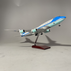 Nouveau Modèle d'Avion Décoratif Boeing 747-8 <span class=keywords><strong>Air</strong></span> Force <span class=keywords><strong>One</strong></span>, Taille 47cm, Échelle 1/160, avec Lumière LED et Roues ABS - Product Image 5