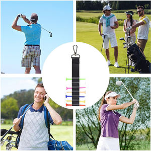 Porte-tee de golf en cuir de qualité supérieure, porte-tee de golf personnalisé, organisateur de tee de golf portable avec logo personnalisé, cadeau pour homme - Product Image 4