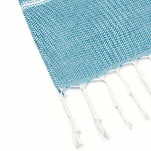 Tassel Beach <b>Towel</b>: Oversized Striped Cotton Blend Swim <b>Towel</b> - Custom Logo Option - Product Image 3