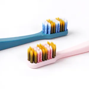 Eco-Friendly Reusable Oem/Odm Customized Soft Toothbrush With Bamboo Knot Handle
