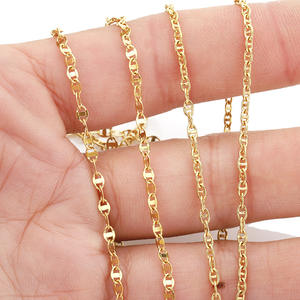 אופנה 304 נירוסטה מרינר שרשרת סיטונאי עבור תכשיטי צמיד נשים ביצוע שרשרת זהב 18K - Product Image 1