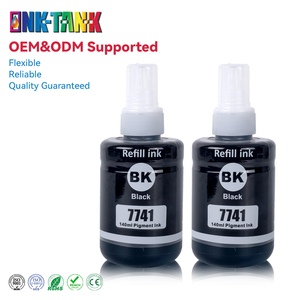 INK-TANK 774 T774 7741 T7741 T859 <span class=keywords><strong>Inchiostro</strong></span> di <span class=keywords><strong>ricarica</strong></span> compatibile nero premium in flacone, a base d'acqua, per stampanti Epson L605 L655 L1455 - Product Image 1