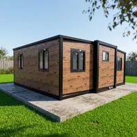 Maisonnette modulaire préfabriquée tout-terrain extensible pour jardin, idéale pour l'autonomie des seniors