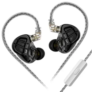 KZ ZAR 1DD + 7BA混合技术入耳式监听有线耳机3.5毫米可拆卸有线游戏耳机音乐耳机