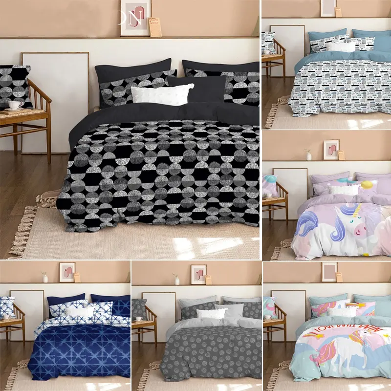 Honeymoon Customized Sets 3D Digital Printed Luxury Comforter Set Bedding For Bedroom