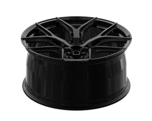 Rueda Forjada Monobloque en Negro Brillante con Diseño Multirradio, Compatible con Dodge Durango SRT, en Oferta - Product Image 6