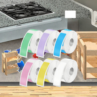 Rouleau d'étiquettes thermiques 57 mm, imperméables et résistantes à l'huile, adhésives pour mini-imprimante thermique, étiquettes de prix, matériel de rangement domestique en papier