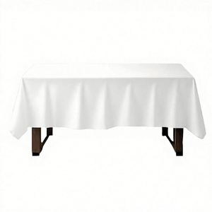 Woven Elegant Rectangular Tablecloth Tight Linen Effect Washable Waterproof Dining Room Party Wedding - Product Image 3