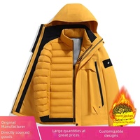 Vente directe usine – Nouvelle veste bomber d'hiver imperméable à capuche, doublure amovible, trois-en-un, thermique, unisexe, pour l'extérieur