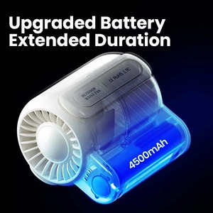 Portable Waist Hanging Fan 3 <b>Speeds</b> Strong Airflow Wearable Personal <b>Clip</b> Fan Rechargeable Cool Fan Under Shirt - Product Image 4