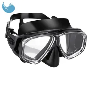 2019 hochwertige gehärtete Glas linse Silikon Schwimm-Tauch brille Schnorchel ausrüstung Schnorchel maske