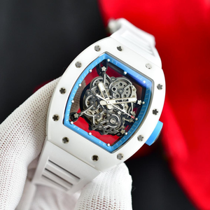 Orologi di Lusso da Uomo Stile 055 Edizione Asia Bubba Watson Cassa in Titanio Grigia Orologio Meccanico Manuale Scheletrato Sportivo - Product Image 2