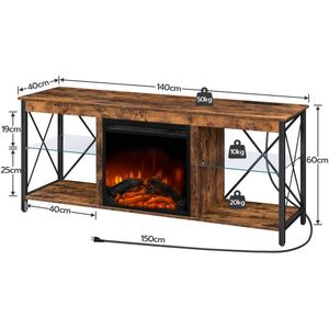 Meuble <span class=keywords><strong>TV</strong></span> de <span class=keywords><strong>140</strong></span> <span class=keywords><strong>cm</strong></span> en gros, centre de divertissement de <span class=keywords><strong>140</strong></span> <span class=keywords><strong>cm</strong></span> de large, unité de télévision de 55 pouces, console multimédia de 55 pouces - Product Image 6