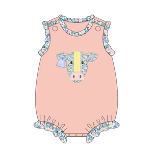 Ensemble de vêtements pour bébé, nouveau Design, super confortable, tête de vache mignonne, motif bébé, vêtements pour enfants garçons