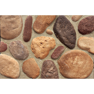 Ciottoli Colorati Finti per Decorazione Murale, Piastrelle in Pietra Artificiale, Ciottoli Piatti, Pietra di <span class=keywords><strong>Cemento</strong></span> Mista a Ciottoli di Fiume - Product Image 4