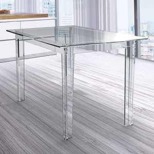 Bàn Acrylic hiện đại với phong cách kính rõ ràng hàng đầu cho phòng khách văn phòng và đồ nội thất phòng ăn - Product Image 4