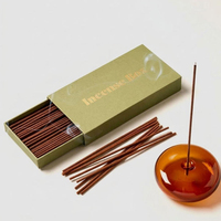 Boîtes d'emballage de luxe rigides magnétiques pour bâtonnets d'encens avec impression de logo personnalisé pour cônes d'encens