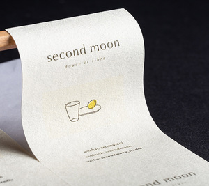 Étiquette en papier texturé mat de forme personnalisée, autocollante, avec logo personnalisé, découpe à <span class=keywords><strong>la</strong></span> forme, autocollant estampé - Product Image 5