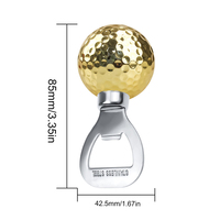 Ouvre-bouteille en acier inoxydable durable personnalisé, accessoire de bar amusant, outil cadeau, ouvre-bouteille portable en forme de balle de golf