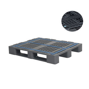 Palettes en plastique polypropylène/polyéthylène robustes HT-046, capacité de charge statique de 13 227 lb pour les zones industrielles à fort trafic - Product Image 1