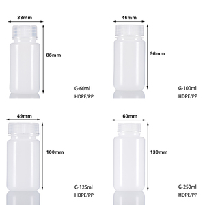 Phòng thí nghiệm lớp <span class=keywords><strong>polypropylene</strong></span> rộng miệng 100ml 250ml 500ml 1000ml HDPE Thuốc thử chai - Product Image 3