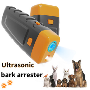 Bouchon d'aboiement portable <span class=keywords><strong>pour</strong></span> animaux de compagnie, lampe de poche LED, dresseur de chiens <span class=keywords><strong>à</strong></span> ultrasons, dispositif anti-aboiement haute puissance - Product Image 1