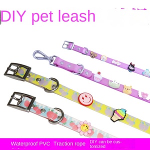 Yile High-Designer <span class=keywords><strong>Logo</strong></span> décoratif personnalisé PVC classique laisse de chien à la mode intégré sangle de corde confort rembourré rubans imprimés - Product Image 2