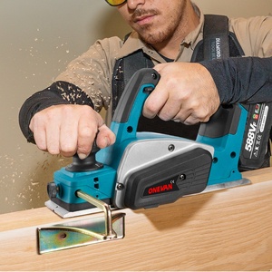 <span class=keywords><strong>Raboteuse</strong></span> électrique sans fil ONEVAN 30000 tr/min, outil de découpe de meubles DIY, outil de travail du bois, batterie 3.0Ah, 2 vitesses - Product Image 1