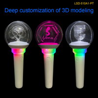 Palos LED de Plástico Ecológicos con Logotipo Personalizado, Modelado 3D, Artículos para Fiestas, Tendencia 2026, Regalo de Navidad, RGBW
