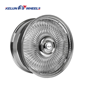 22X9 ROUE FORGIATO AVEC BOUCHONS FLOTTANTS BARILLETS EN ALLIAGE FORED JANTES CHROMES À 150 RAYONS - Product Image 4