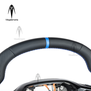 พวงมาลัยหุ้มหนังแท้แบบสั่งทำพิเศษสำหรับ Ford Transit Tourneo C-MAX Kuga St V348 Mk8 ปี 2018 2019 <span class=keywords><strong>2021</strong></span> 2022 2023 - Product Image 2