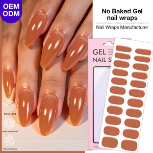3D Pre-Cured No Baked Gel <strong>Nail</strong> Wraps 22 Strips For Easy Application Long-Lasting <strong>Nail</strong> Art Stickers - Product Image 6