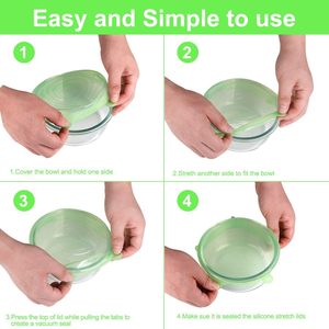 Reusable Expandable Grade Silicone Cover Lid for Keeping Food Fresh - Product Image 4
