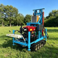 Foreuse de puits d'eau diesel sur chenilles MIKTON MKD-180L 180m pour forage de puits d'eau dans les zones désertiques arides