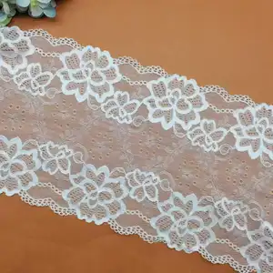 Nylon Tricot Mesh Fabric with Spandex Lace Elastic Fashion Lace Trimming for Clothing Accessories