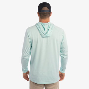 Venta al por mayor Hombres UPF 50 + Pesca Pullover Golf Workout Running Hoodie Half Zip Sudadera 1/4 Quarter Zip Sport Hoodie - Product Image 2