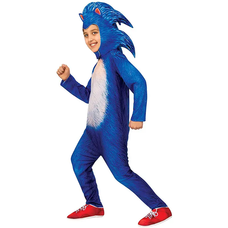 Festa dei bambini Sonic Dress Up Performance Costume Cosplay animazione Costume Sonic Kid Performance Costume