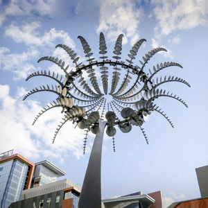 आउटडोर सजावट स्टेनलेस स्टील हवा मूर्तिकला गतिज पवन मूर्तिकला - Product Image 3