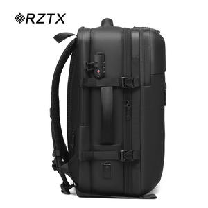 Sac à dos d'affaires multifonctionnel à compression automatique par airbag, grande capacité, géométrique, en tissu Oxford, polyester, imperméable - Product Image 3