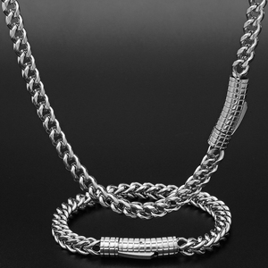 Collar de Cadena Franco de Acero Inoxidable con Baño de Oro PVD de 18k, Joyería Hip Hop Personalizada para Hombre - Product Image 3