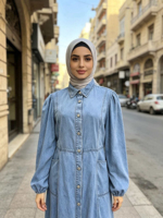 Abaya-grosir mewah Abaya Dubai Pakaian Islami yang Elegan Abaya untuk Wanita Muslim Lengan Panjang Kancing & Sabuk Siap untuk Pernikahan